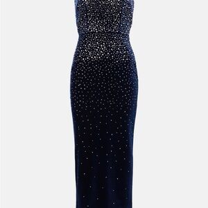 Alex Perry Strapless Midnight Blue Gown